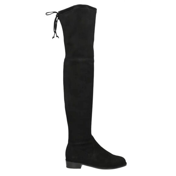 Stuart Weitzman Over The Knee Boots Womens 6.5 Black Vanland Suede New $950 MSRP - Picture 1 of 12
